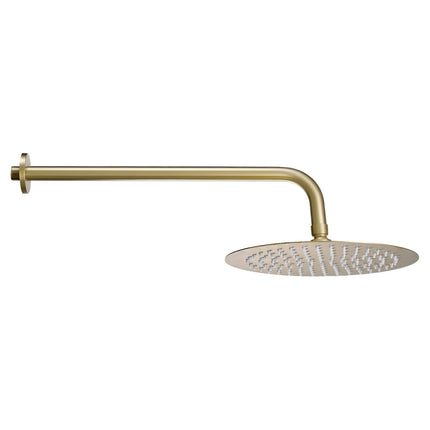 Shower Faucet Set, 10-Inch Rain Head, Handheld, Brushed Gold