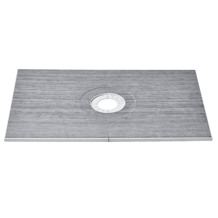 Shower Pan Kit 1219x1828mm, 160mm Center Drain, EPS