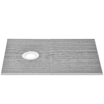 Shower Pan Kit 60 x 38 in, 160mm Offset Drain, EPS
