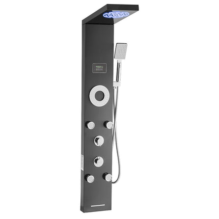 Shower Panel Tower System 53 In, LED, 6-Function