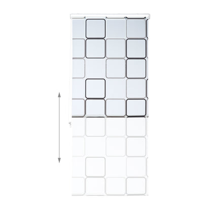 Shower Roller Blind, Water-Repellent, Retro Tile Design