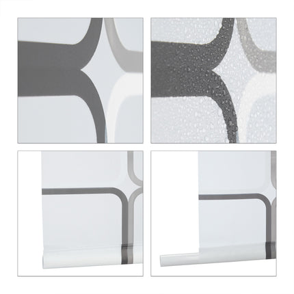 Shower Roller Blind, Water-Repellent, Retro Tile Design