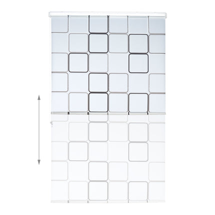 Shower Roller Blind, Water-Repellent, Retro Tile Design