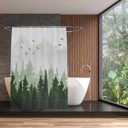 Shower curtain 180x200 cm with motif