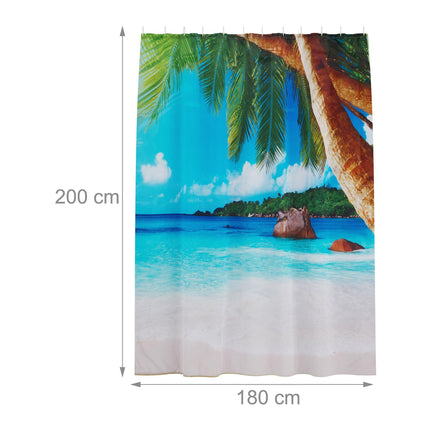 Shower curtain 180x200 cm with motif