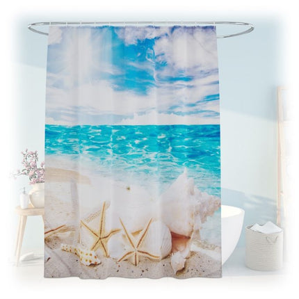 Shower curtain 180x200 cm with motif