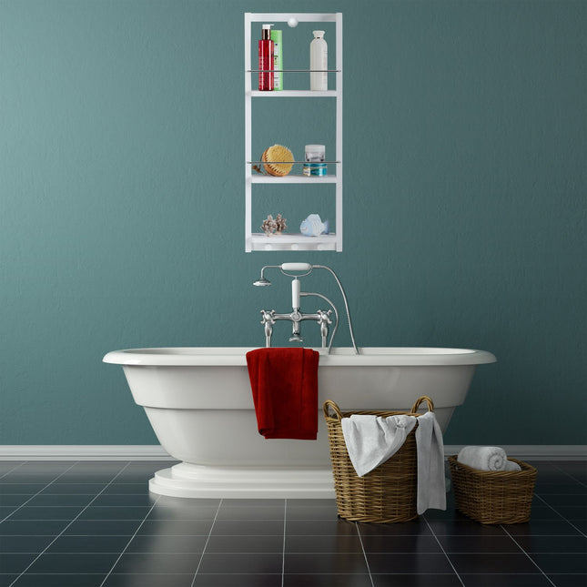 Shower shelf white
