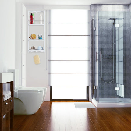 Shower shelf white