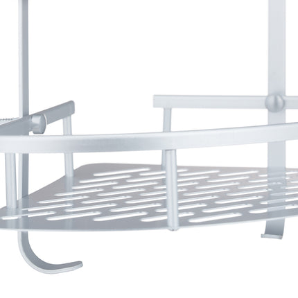 Shower shelf with 2 shelves