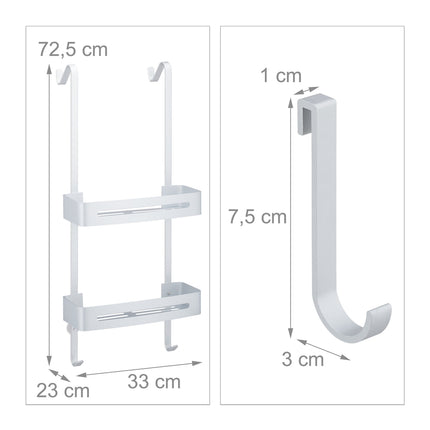 Shower tray to hang up