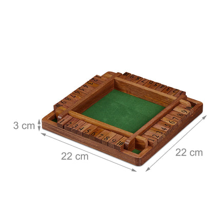 Shut The Box for 4 players