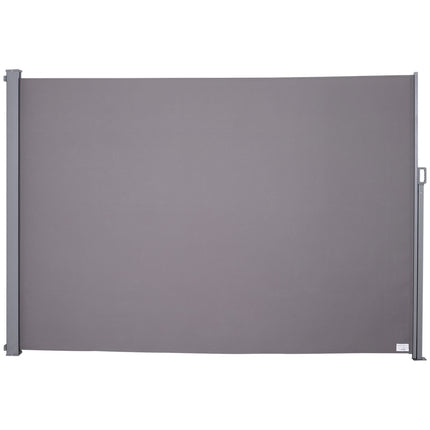 Gray polyester side awning curtain, 300x200cm Privacy & sun protection