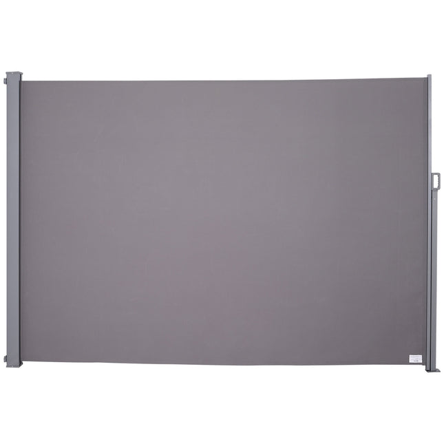 Gray polyester side awning curtain, 300x200cm Privacy & sun protection