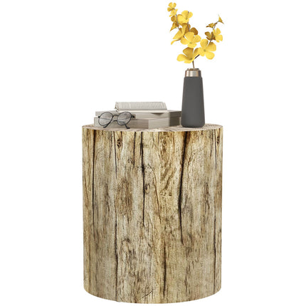 Round Tree Stump Coffee Table, Natural wood, Ø37 x 43 cm