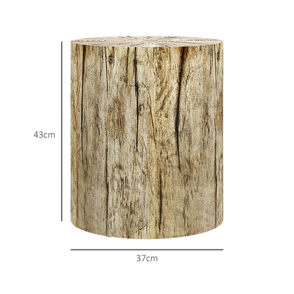 Round Tree Stump Coffee Table, Natural wood, Ø37 x 43 cm