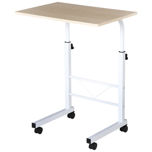 Adjustable side table with wheels - Multicolor chipboard