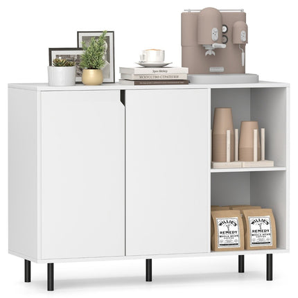 Sideboard with 2 Doors & Adjustable Shelves Modern Kitchen Cabinet Buffet Cabinet