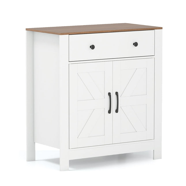 Sideboard with Adjustable Shelf, Drawer, and Doors