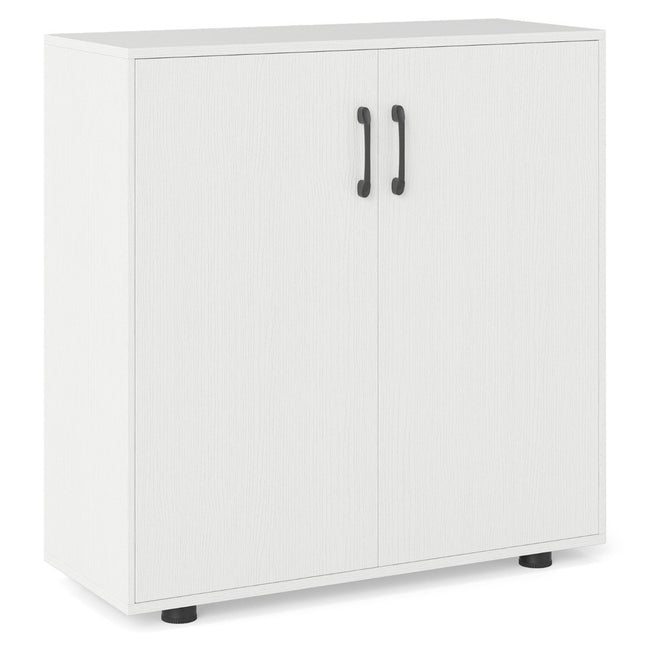 Sideboard with Adjustable Shelf, White Storage Cabinet