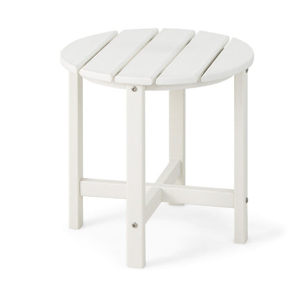 Side table Small garden table made of UV-resistant white plastic