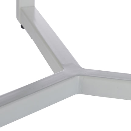 Side table around glass & metal