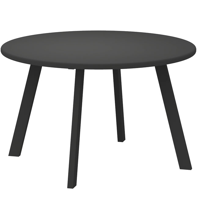 Round metal outdoor table - weather resistant, easy to clean