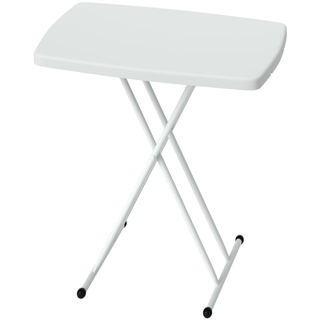 Height-adjustable folding plastic garden table - Outdoor/indoor use