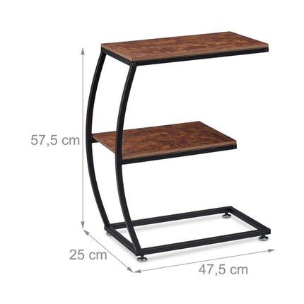 Side table industrial design 2 levels