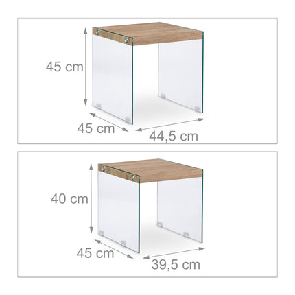 Side table in set of 2
