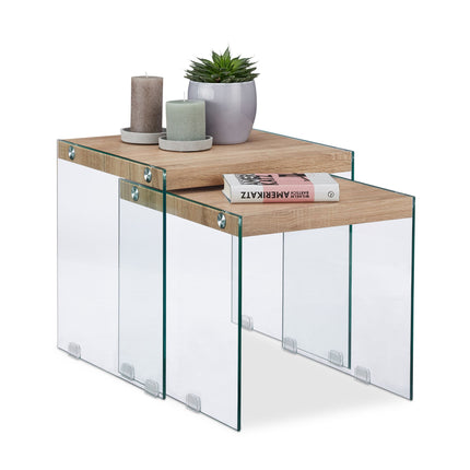 Side table in set of 2
