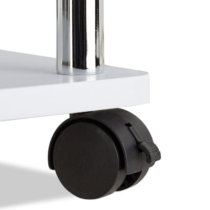 Side table rollable 2 levels