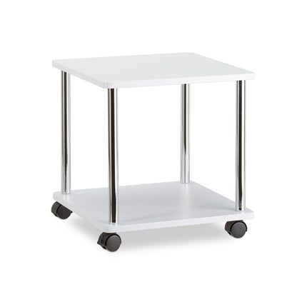 Side table rollable 2 levels
