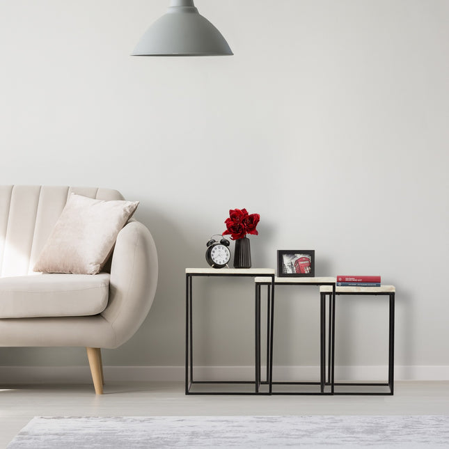 Side table set of 3