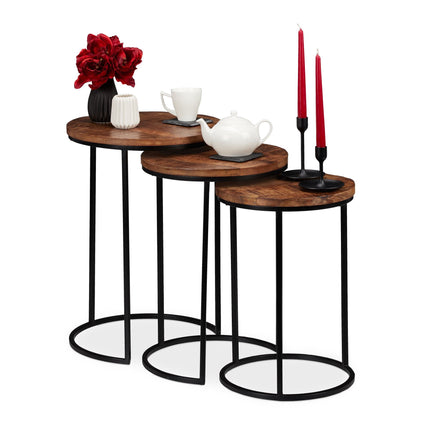 Side table set of 3