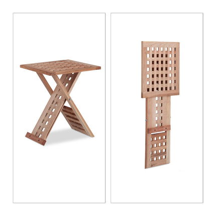 Side table walnut foldable