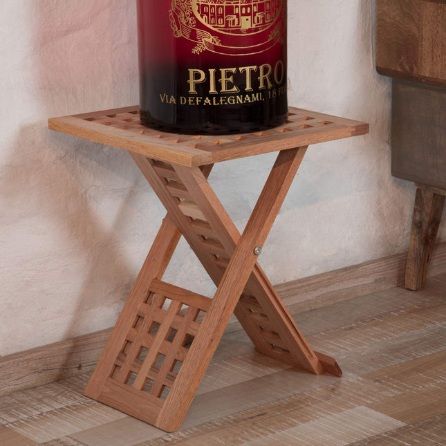 Side table walnut foldable