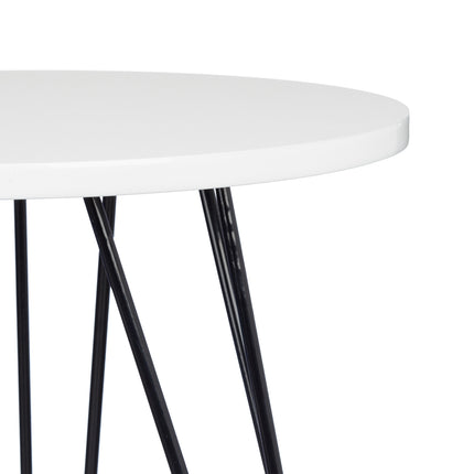 Side table white set of 2