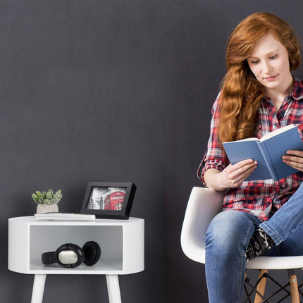 Side table with compartment