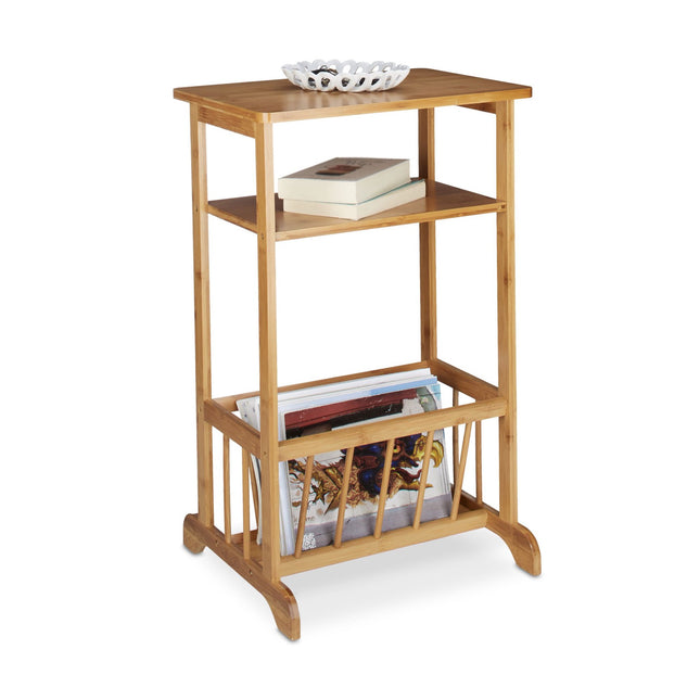 Side table with magazine rack