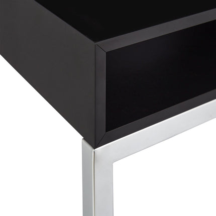 Side table with metal legs