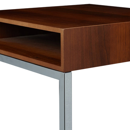 Side table with metal legs