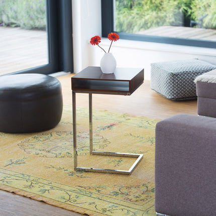 Side table with metal legs
