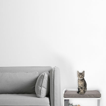Side table with pet cushion
