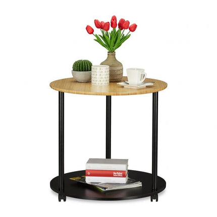 Side table with wheels