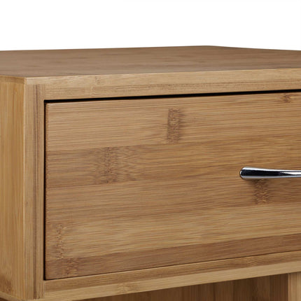 Side table with wheels