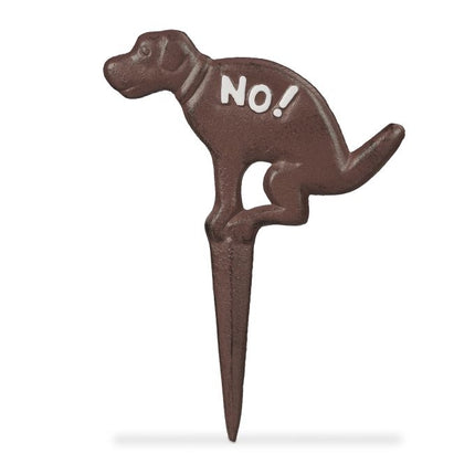 Sign that dogs are not allowed to poop