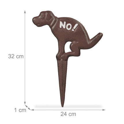 Sign that dogs are not allowed to poop