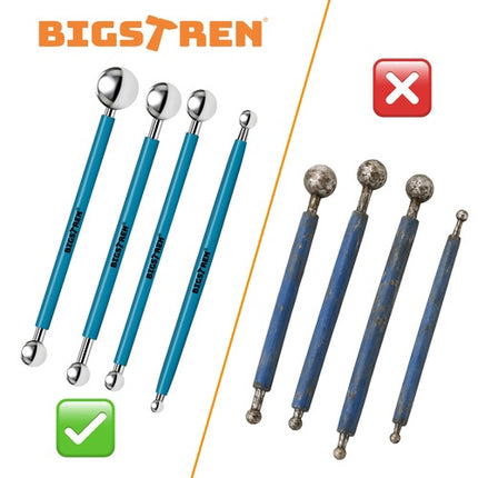 Silicone Grouting Sticks Set, 4 Pcs with Metal Balls
