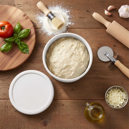 Silicone Pizza Dough Proofing Boxes with Lids, Set of 4