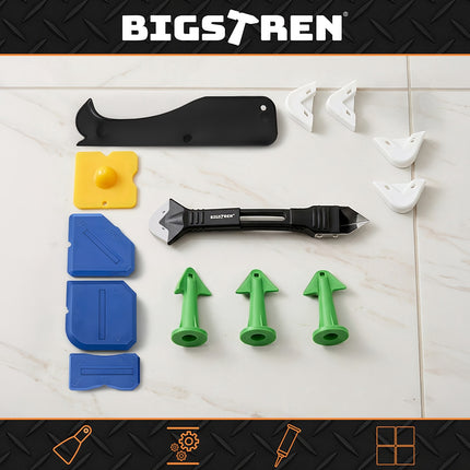 Silicone Spatula Set, 14 Pcs for Grout and Sealant Work